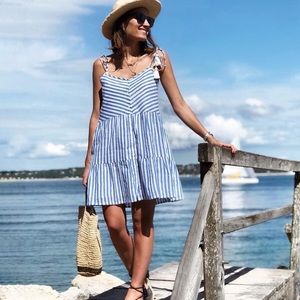 Sezane Félicie tie-strap dress